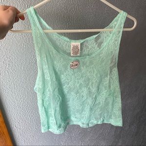 NWT Y2K LACE TANK TOP